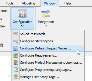 Configure default tagged values