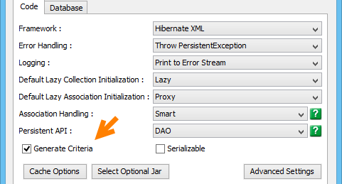 Generate criteria