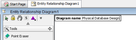 Enter diagram name of ERD