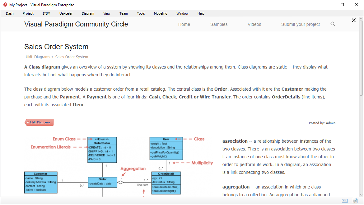 Browsing example