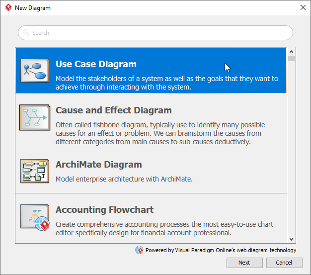 Create use case diagram