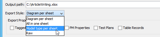 Select Model Type per Sheety