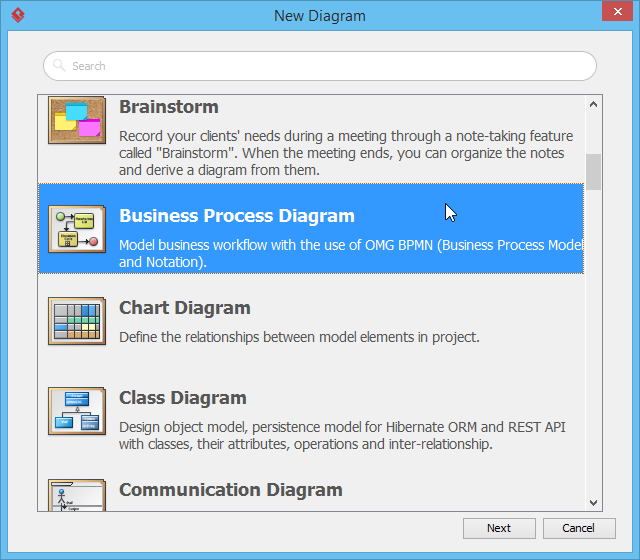 new business process diagram