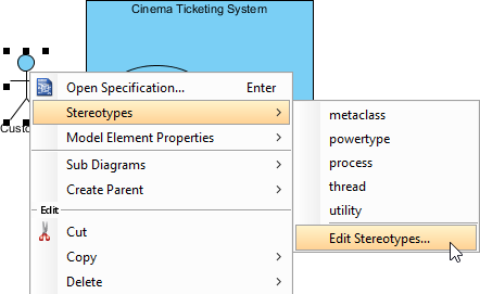 edit actor stereotype