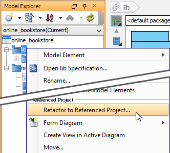 Refactor to referenced project