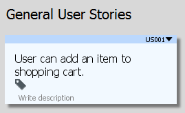 User story created