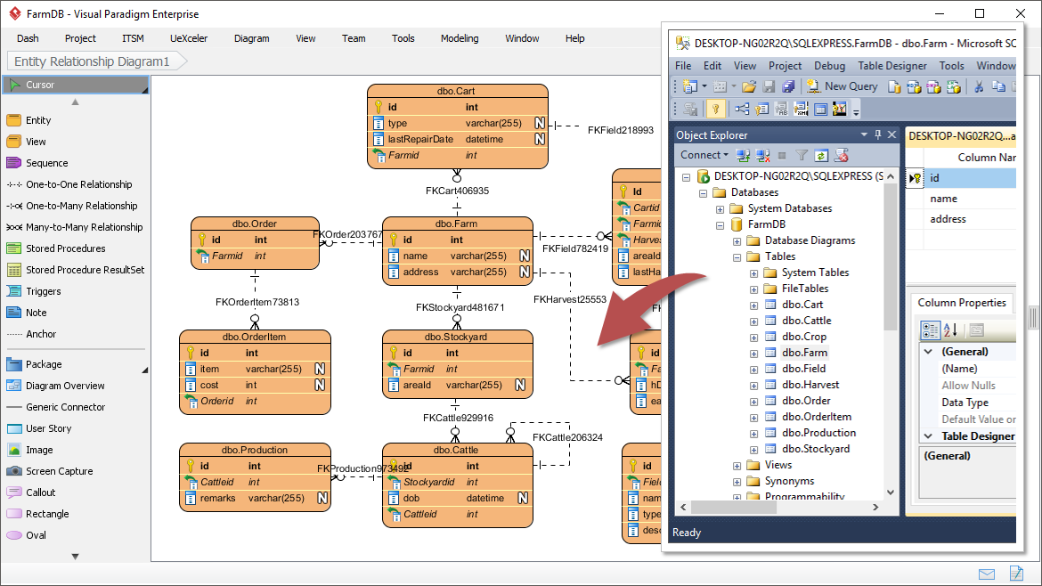 Form ERD from Database