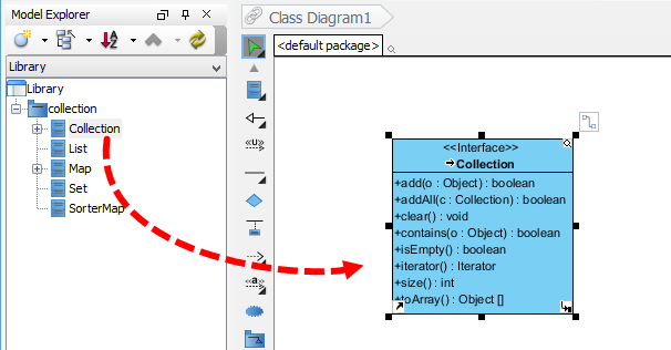 To reuse a class from referenced project