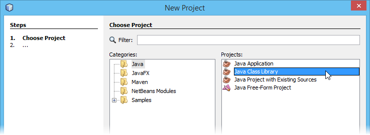 Select Java class library