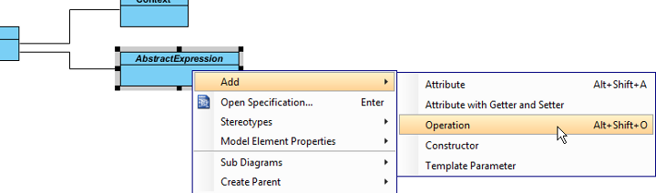 add oper to abstract expression