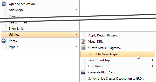 Transit to new diagram