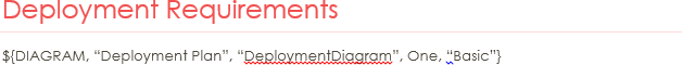 Deployment diagram doc field