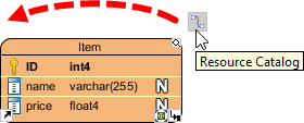 Dragging Resource Catalog