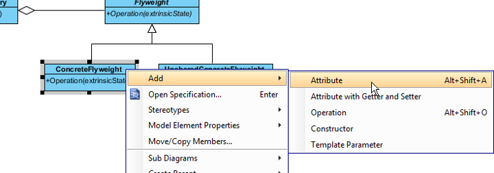 add concrete flyweight attribute