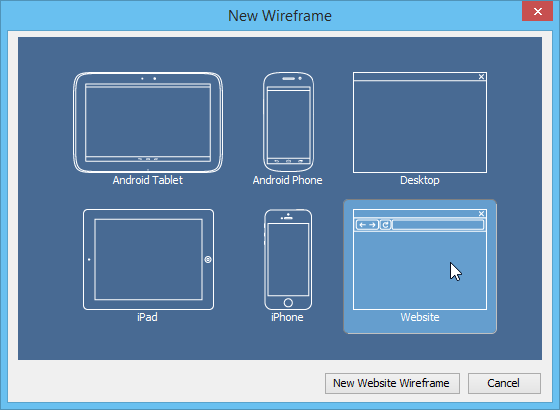 Creating wireframe