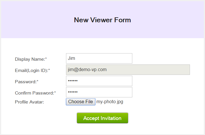 New Viewer form