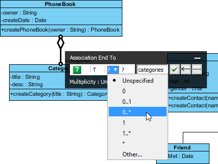 Setting multiplicity