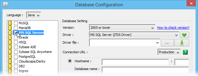 Select MS SQL Server