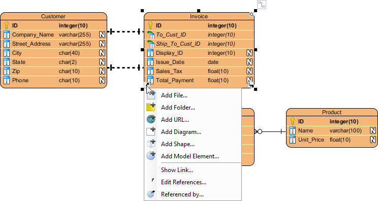 Add reference to entity