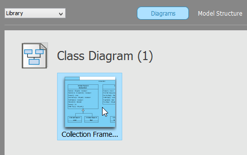 Opening a diagram