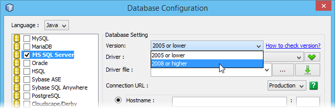 Select MS SQL Server version