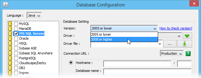 Select MS SQL Server version