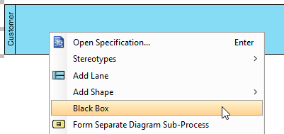 set task as blackbox