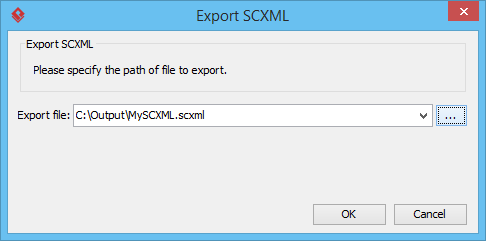 export scxml