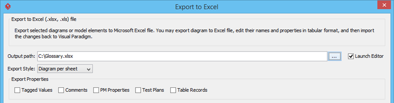 specify output path