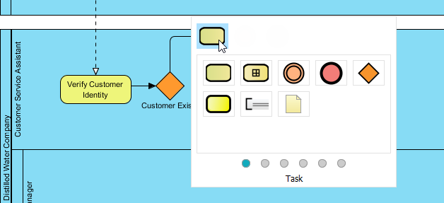 Select to create task