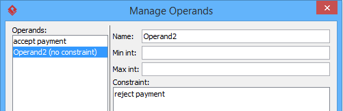 manage operands