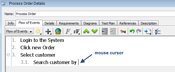 mouse cursor to add attribute