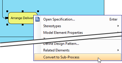 Convert to sub process