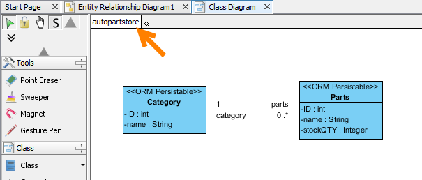 Enter package header