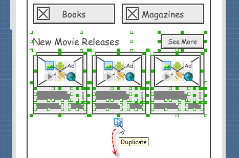 duplicate elements