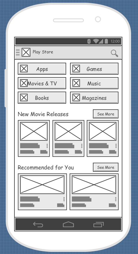 completed wireframe