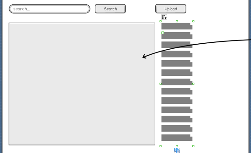 Wireframe label resized