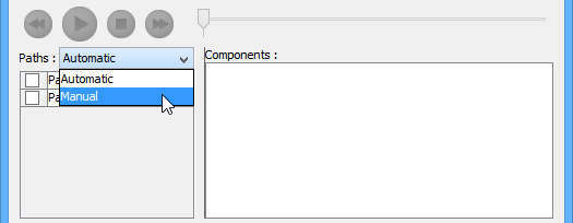 Selecting Manual in Paths