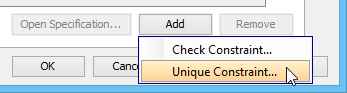 Add a unique constraint