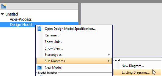 Add existing diagram