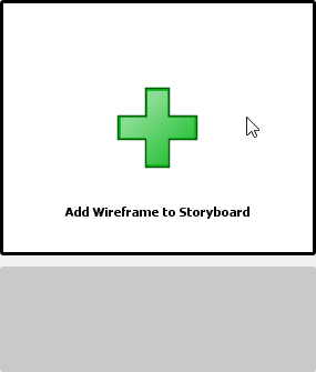To add a wireframe to storyboard