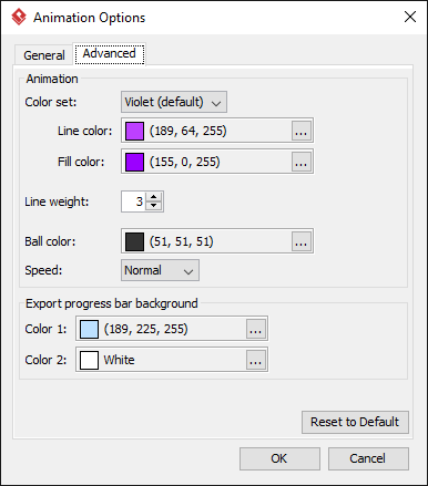 Animation Options - Advanced