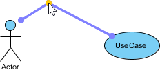 Create turning point on existing connector