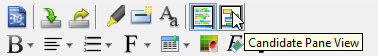 Click Candidate Pane View button