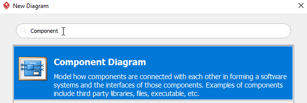 Select Component Diagram