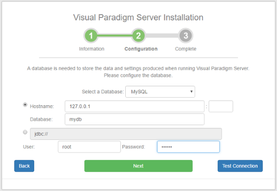 Configuring database