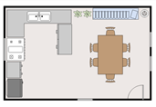 Dining room floor plan template