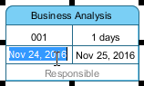 Specifying the start date of a task