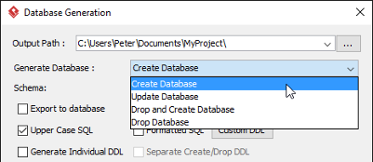 Create database