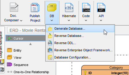 Generating Database From ERD